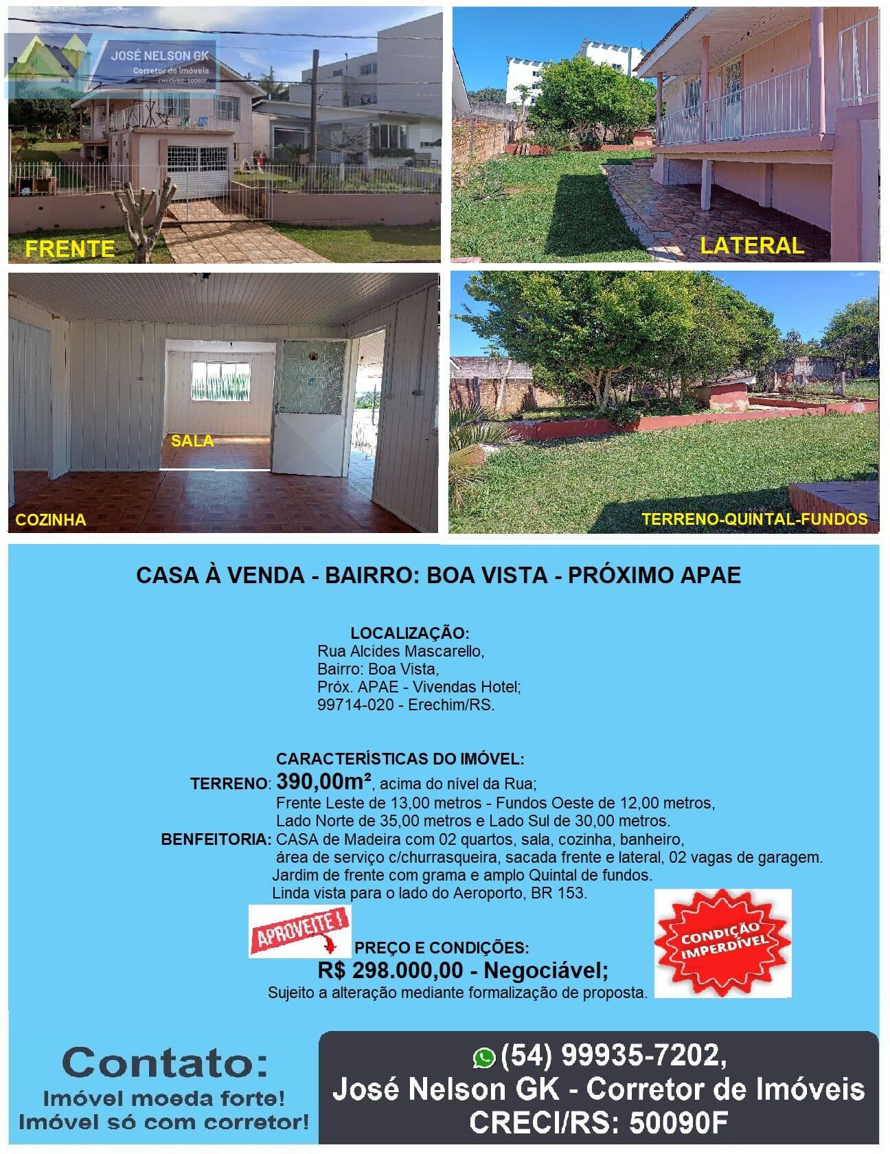 Casa em Erechim - Boa Vista