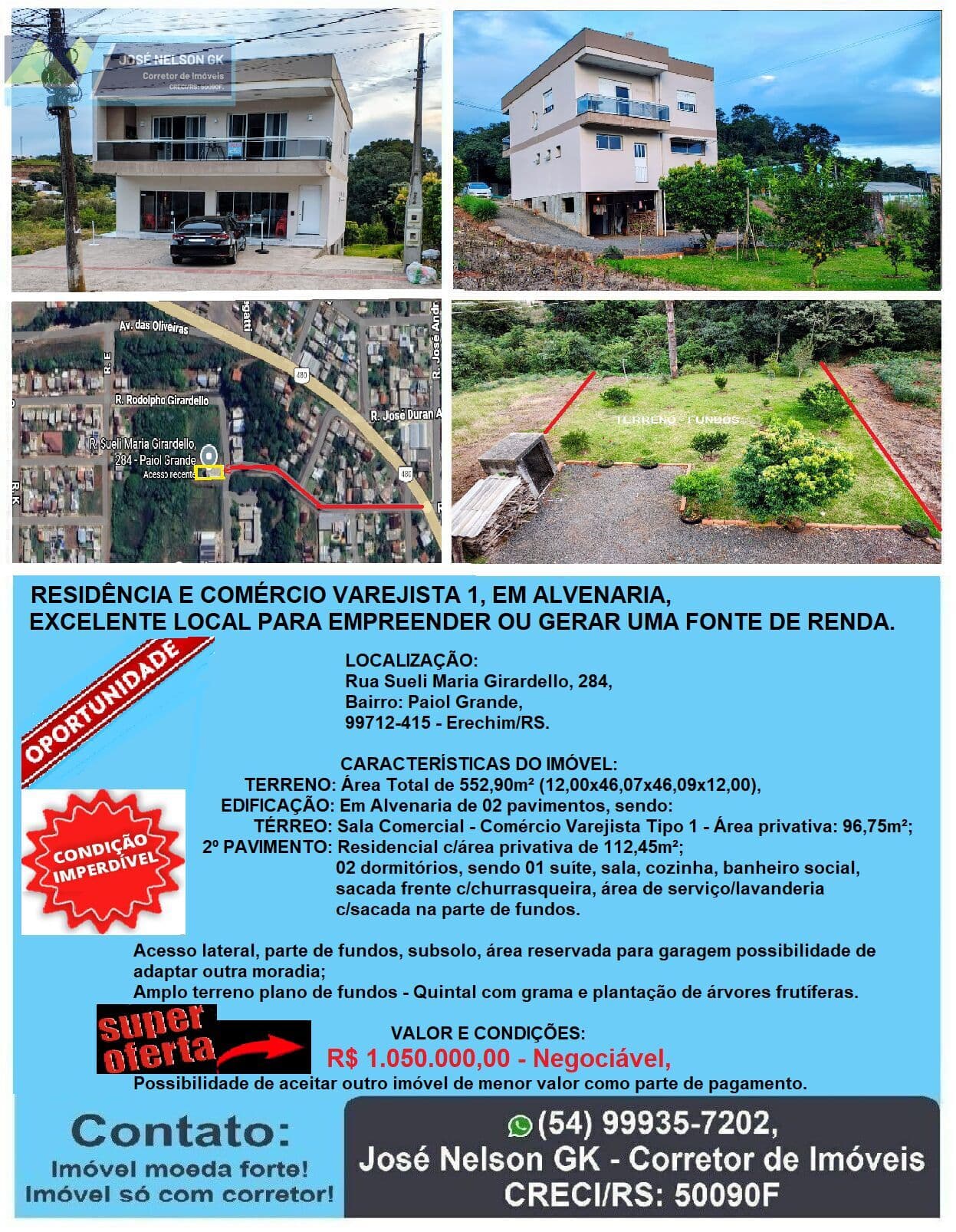 Casa em Erechim - Paiol Grande