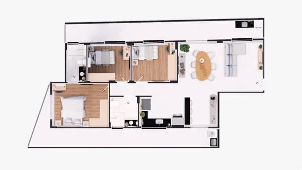Apartamento com 3 quartos à Venda, Parque Recanto da Hípica - Conselheiro Lafaiete