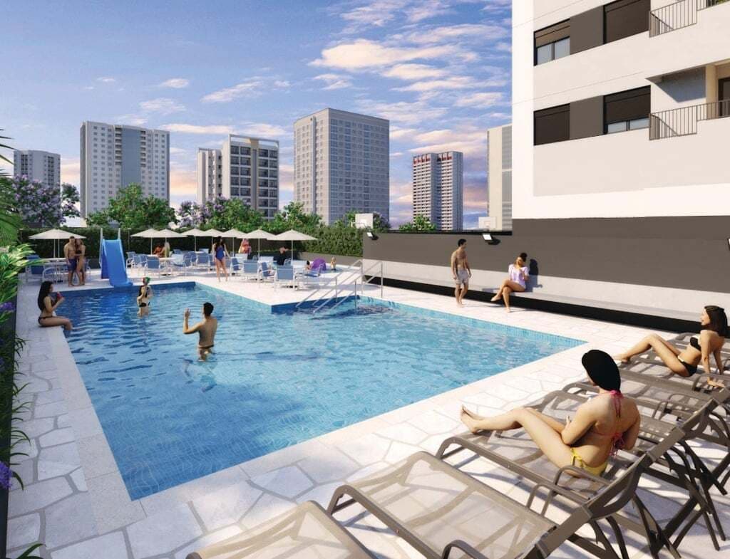 Apartamento 2 dorm. (1st+1vg) estação Dom Bosco