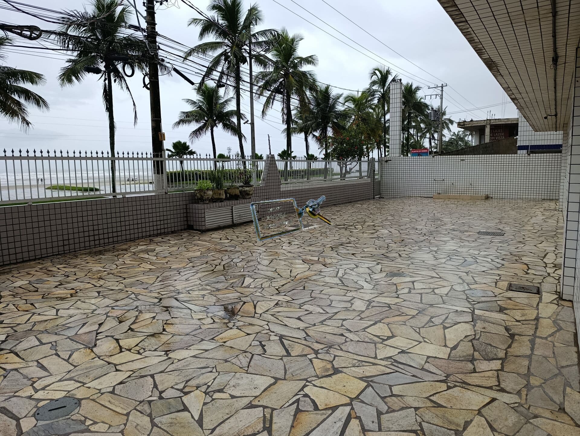 Apartamento Kitnet frente mar, Praia Grande/SP