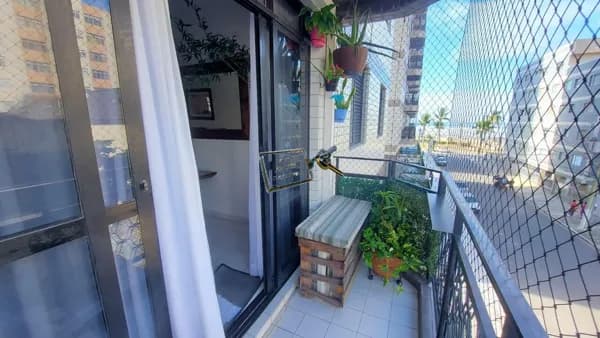 Apartamento 3 dormitorios sendo 1 suite, vista mar