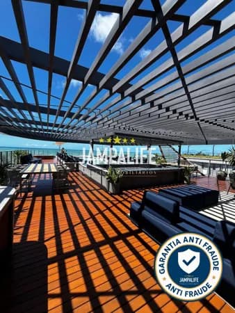 Flat pé na areia no Jardim Oceania | Porteira Fechada