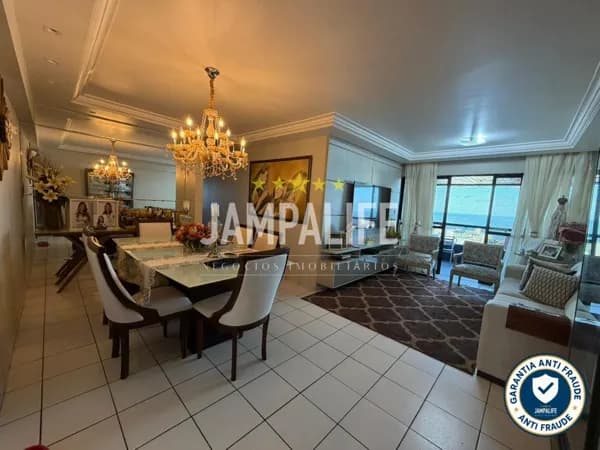 Apartamento 4quartos + DCE - vista mar Tambaú