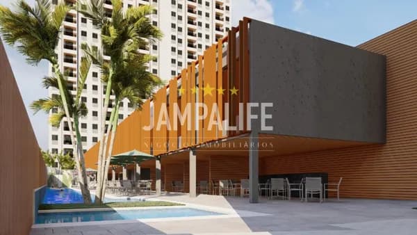 Apartamento de 02 quartos com varanda e súite em um verdadeiro clube. Entrada quase zero!!!