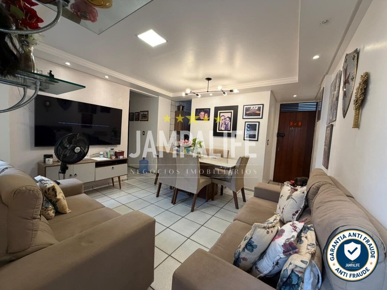 Apartamento 3 quartos sendo 2 suites a 400 mts da praia