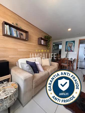 Apartamento 2 quartos frente praça e 250m da praia - Jardim Oceania