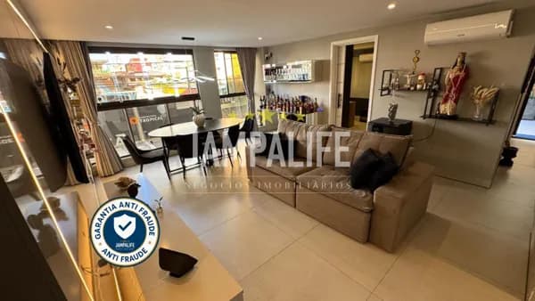 Apartamento em CABO BRANCO - 91,33m² TODO MOBLIADO