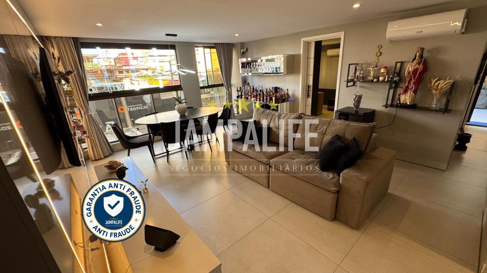 Apartamento em CABO BRANCO - 91,33m² TODO MOBLIADO