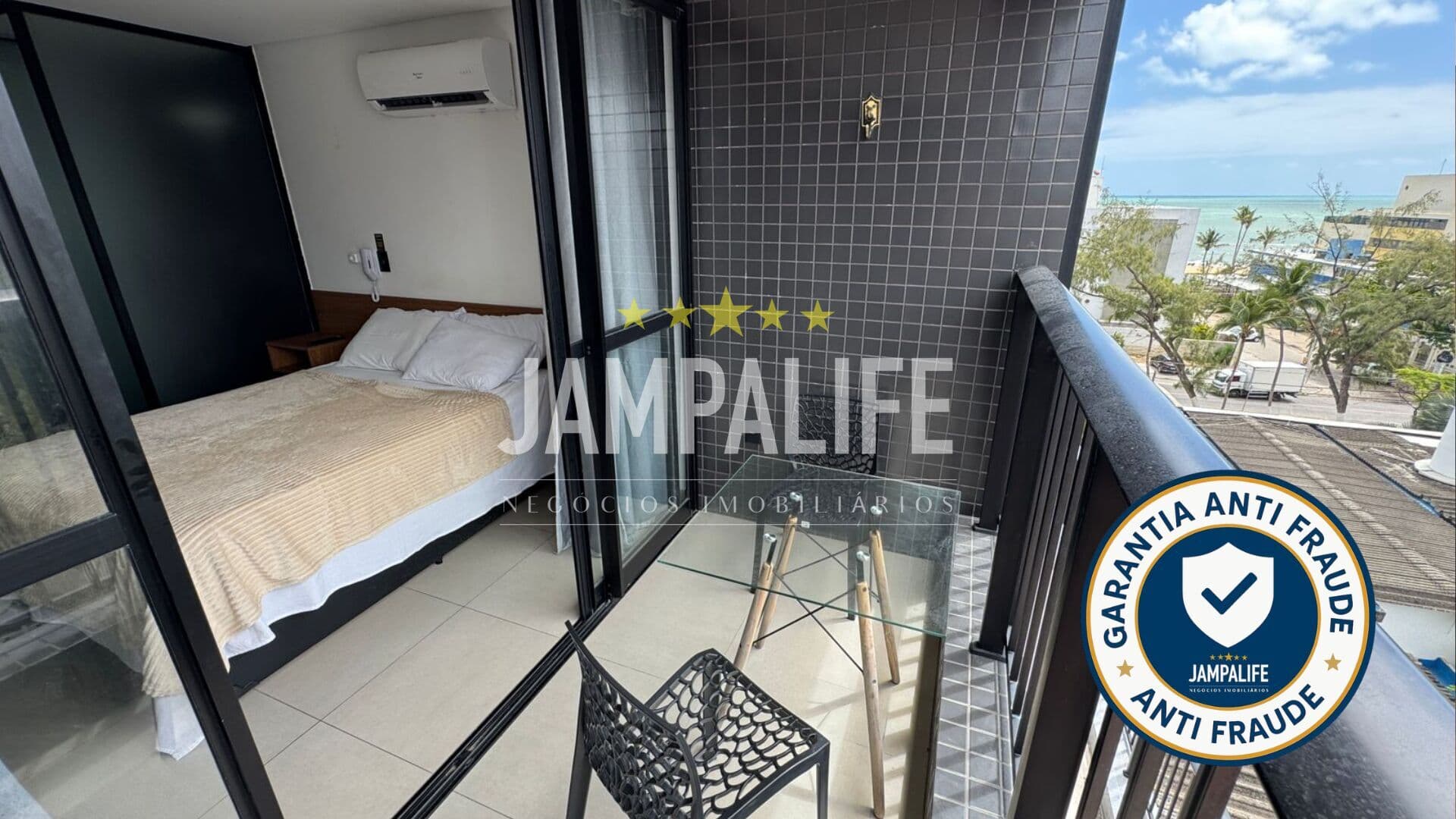 Flat de 22,9m² a uma quadra do mar do Bessa - João Pessoa - PB