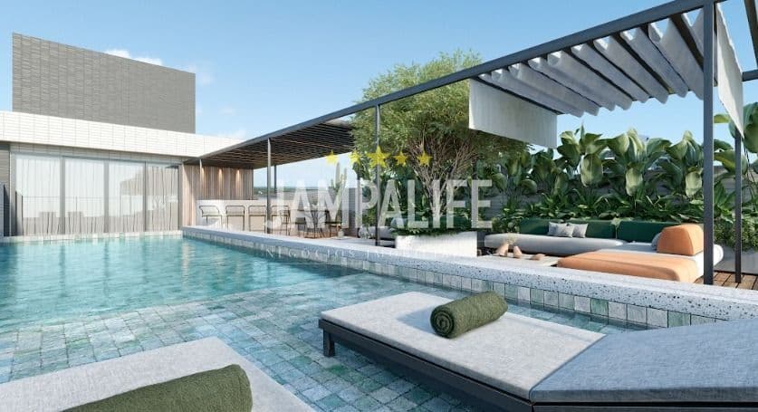 Flat com 1 dormitório à venda, 22,67 m² por R$ 290.000,00 - Praia do Poço - Cabedelo/PB