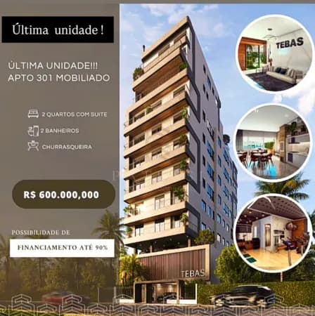 Apartamento Alto Padrão com 2 dormitórios mobiliado