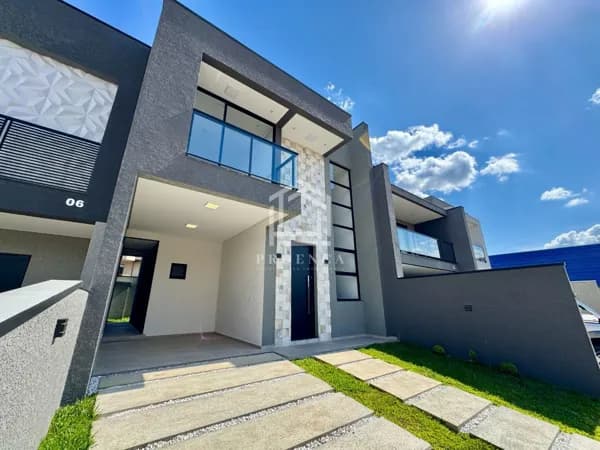 Sobrado em condomínio fechado, com 3 dorm. à venda, 128m² por R$859.000 - Costeira - SJP/PR