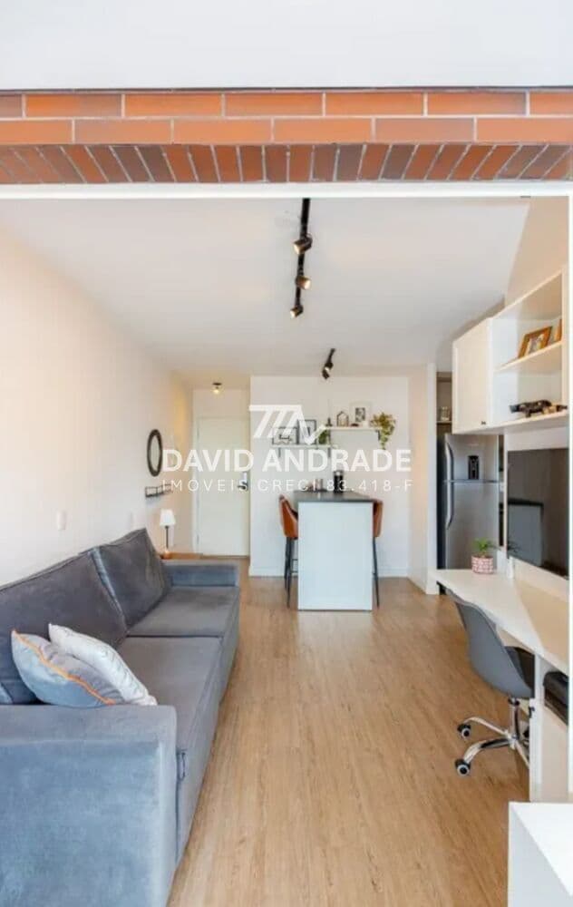 Belíssimo apartamento com 42m², 1 vaga, ampla varanda, moderno, bem iluminado e áreas de lazer