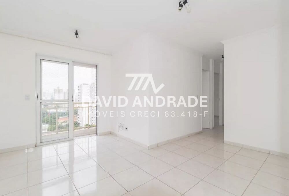 Belo apartamento com 52m², 1 vaga, varanda, 2 dormitórios, cozinha grande, área de serviço, living para 2 ambientes e áreas de lazer