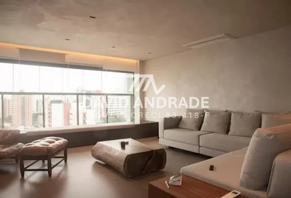 Belíssimo apartamento alto padrão com 163m², mobiliado, 2 vagas, suíte com closet e banheira, ampla varanda gourmet integrada, cozinha gourmet, amplo living para 2 ambientes e áreas de lazer