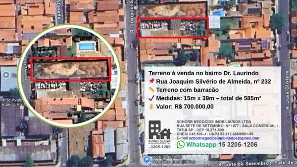 Terreno à venda no bairro Dr. Laurindo