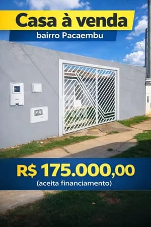🏡 Casa à venda – Pacaembu R$175.000,00