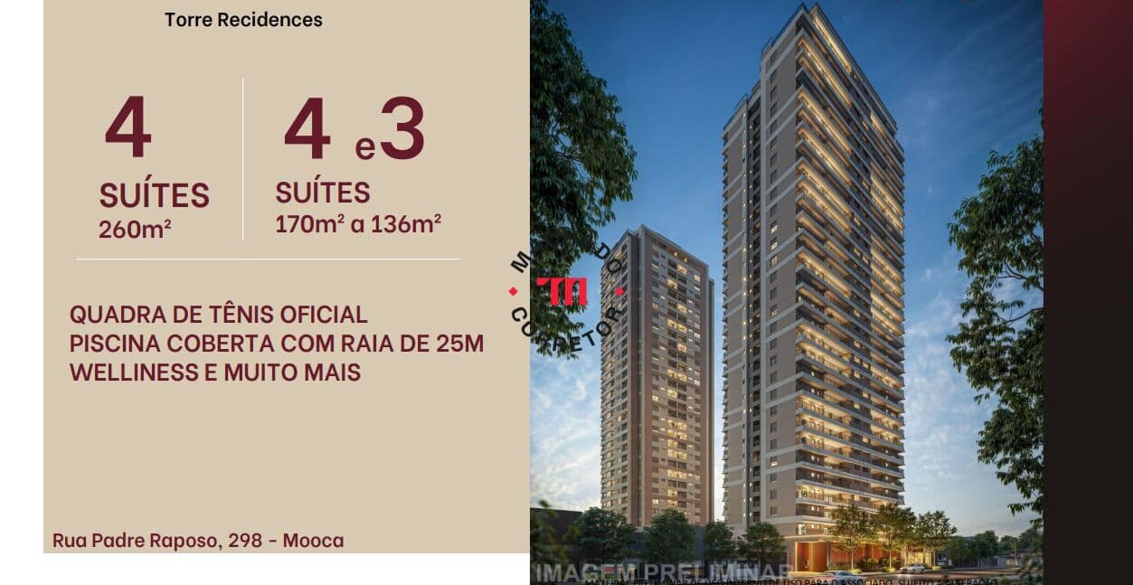 Apartamento Alto Padrão em Mooca, São Paulo/SP
