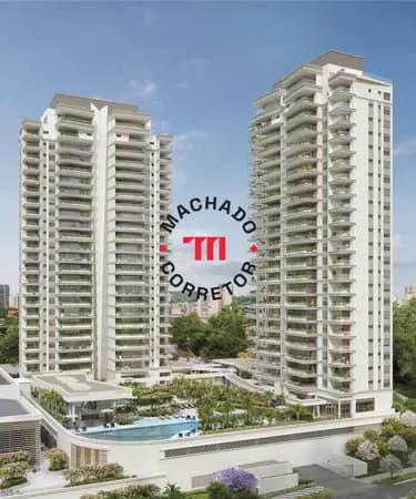Apartamento alto padrão Ibirapuera, paraíso de 270m² com 4 suítes e 4 vagas em construçã Lindenberg e EZTE