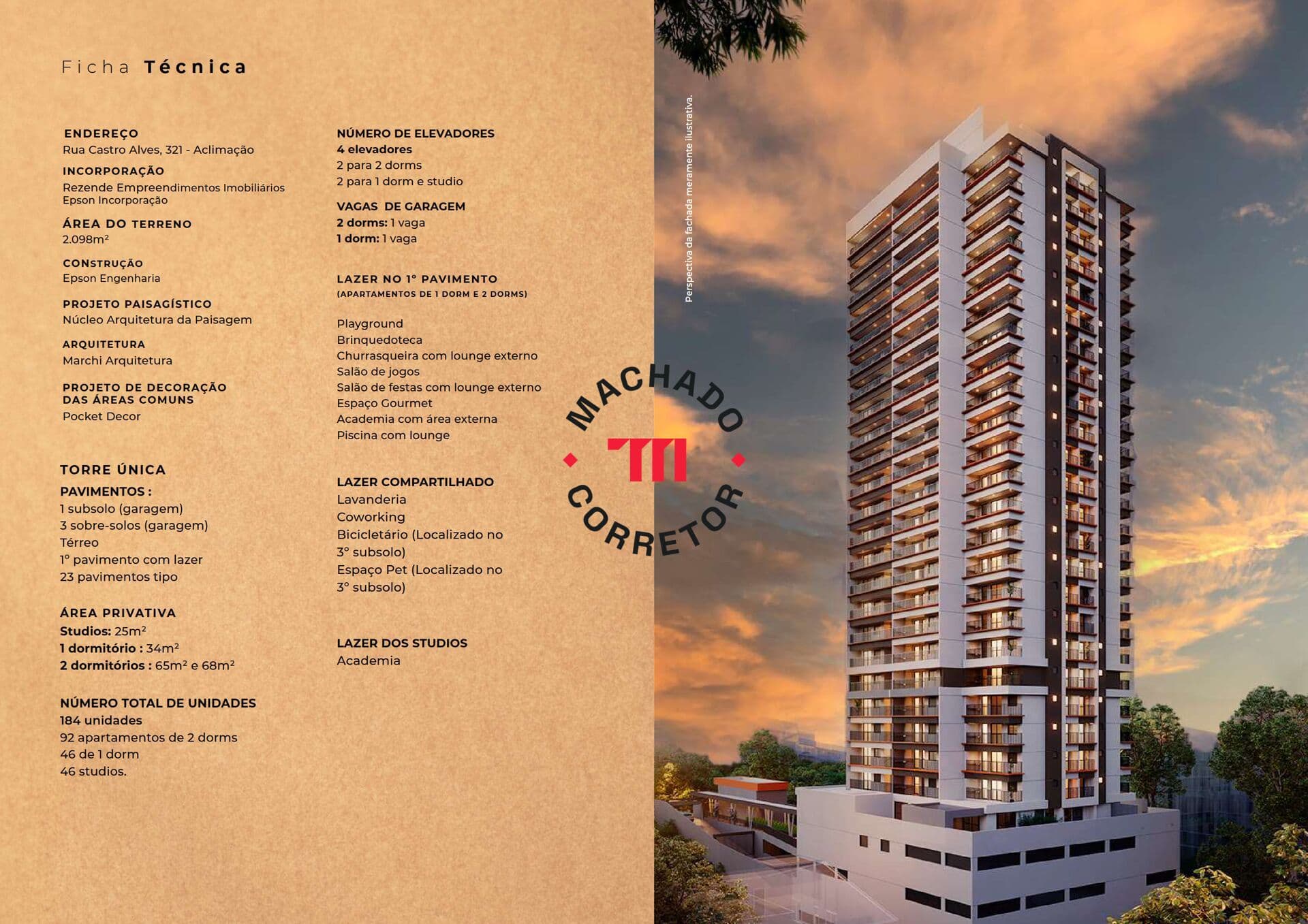 Apartamento a venda 2 dormitórios 1 vaga no Urban Park Aclimação.