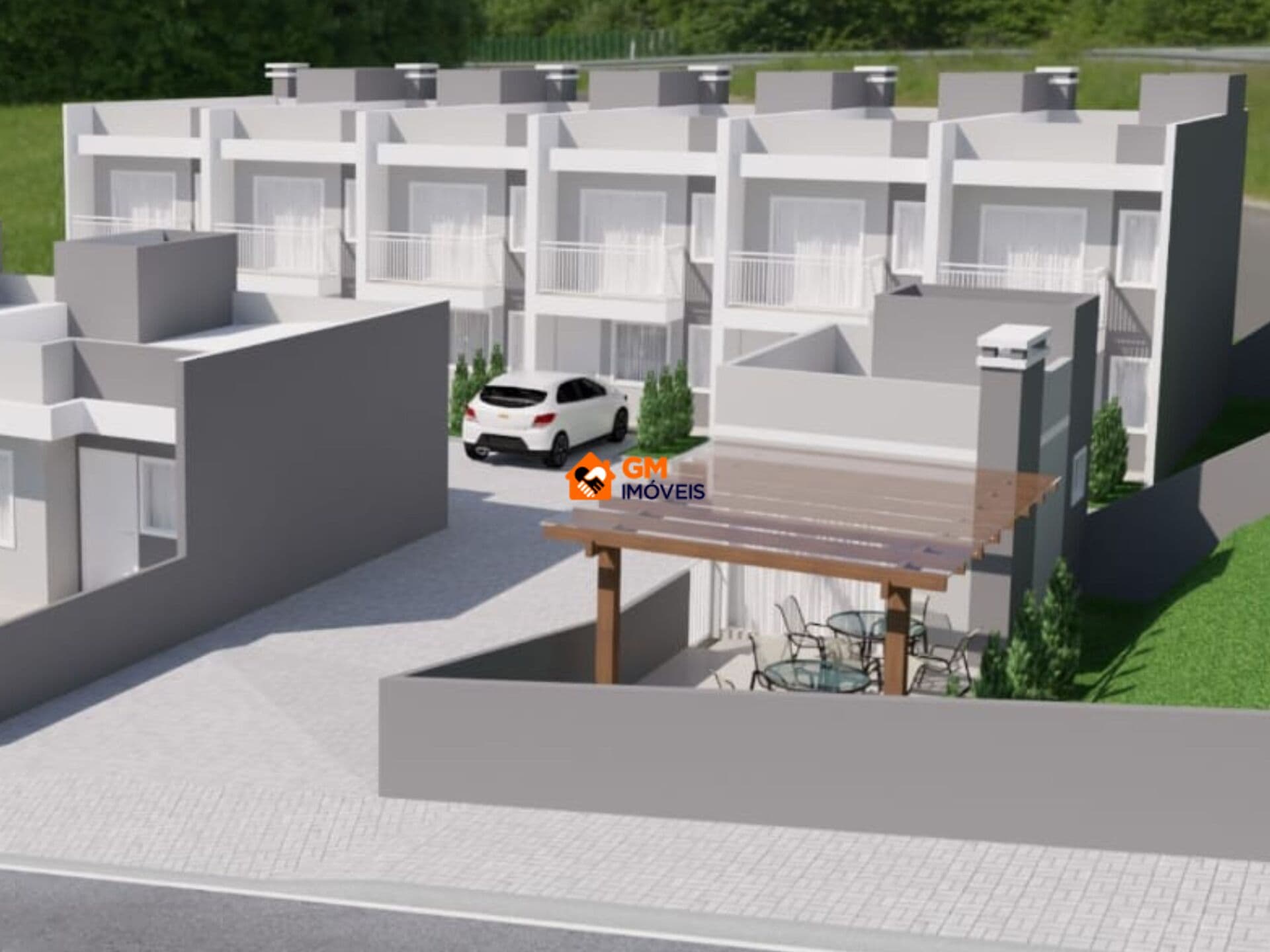 Lindos Sobrados Geminados no Bairro Serra Alta - SBS/SC