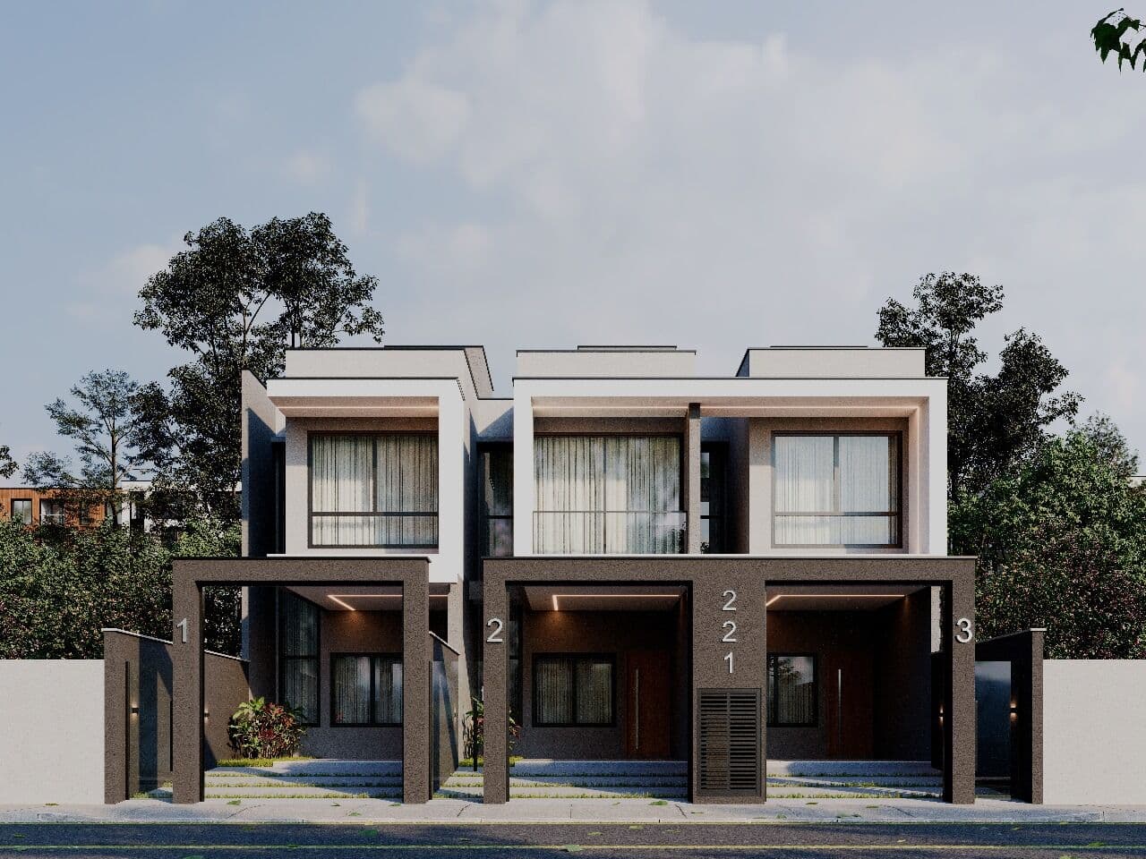 Casa Geminada, no bairro Três Rios do Sul