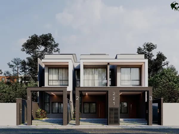 Casa Geminada, no bairro Três Rios do Sul