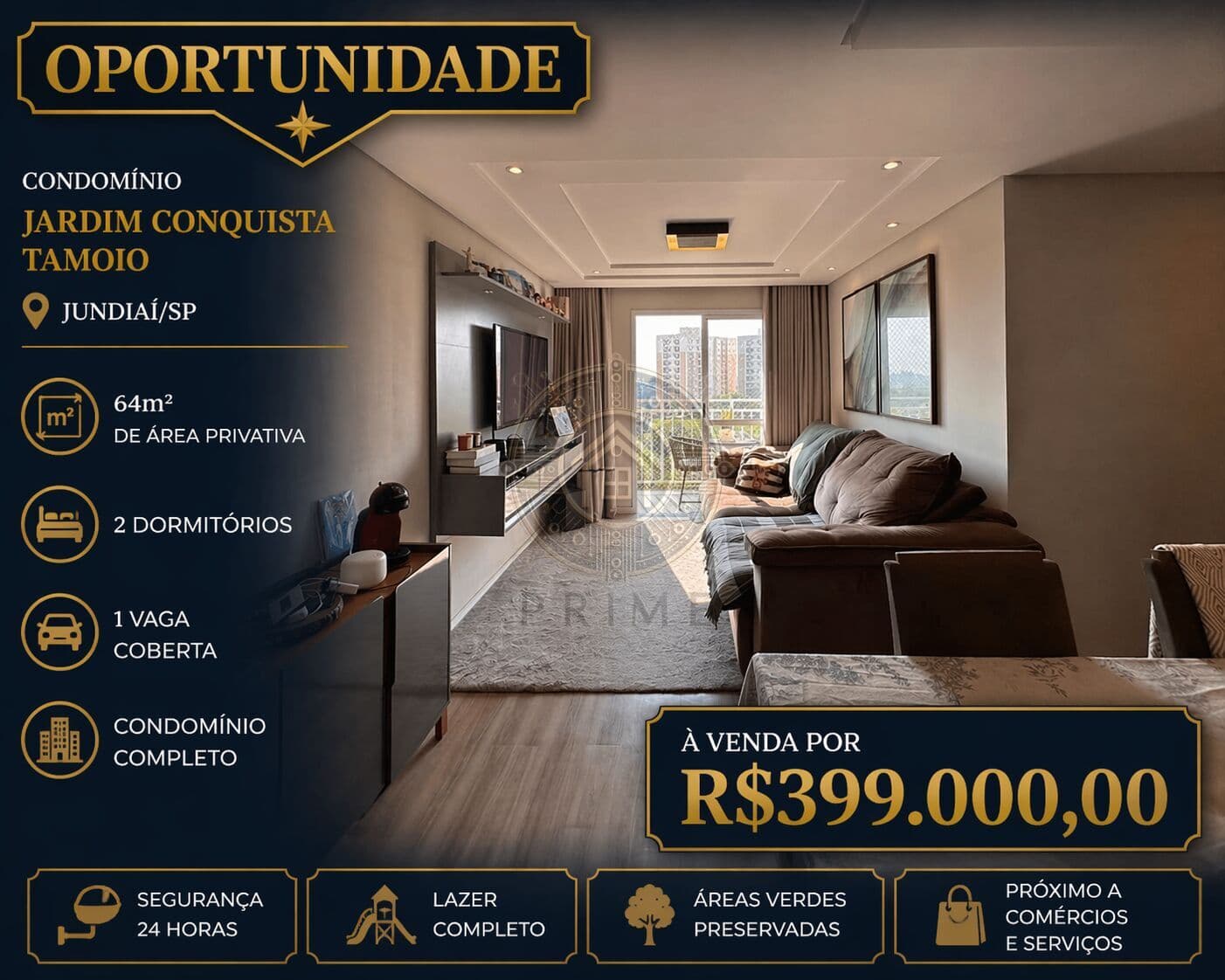 Apartamento Padrão a Venda no Condomínio Jardim Conquista em Jundiaí