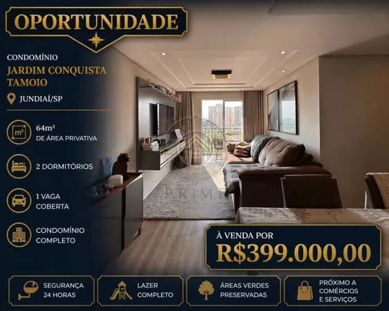 Apartamento Padrão a Venda no Condomínio Jardim Conquista em Jundiaí
