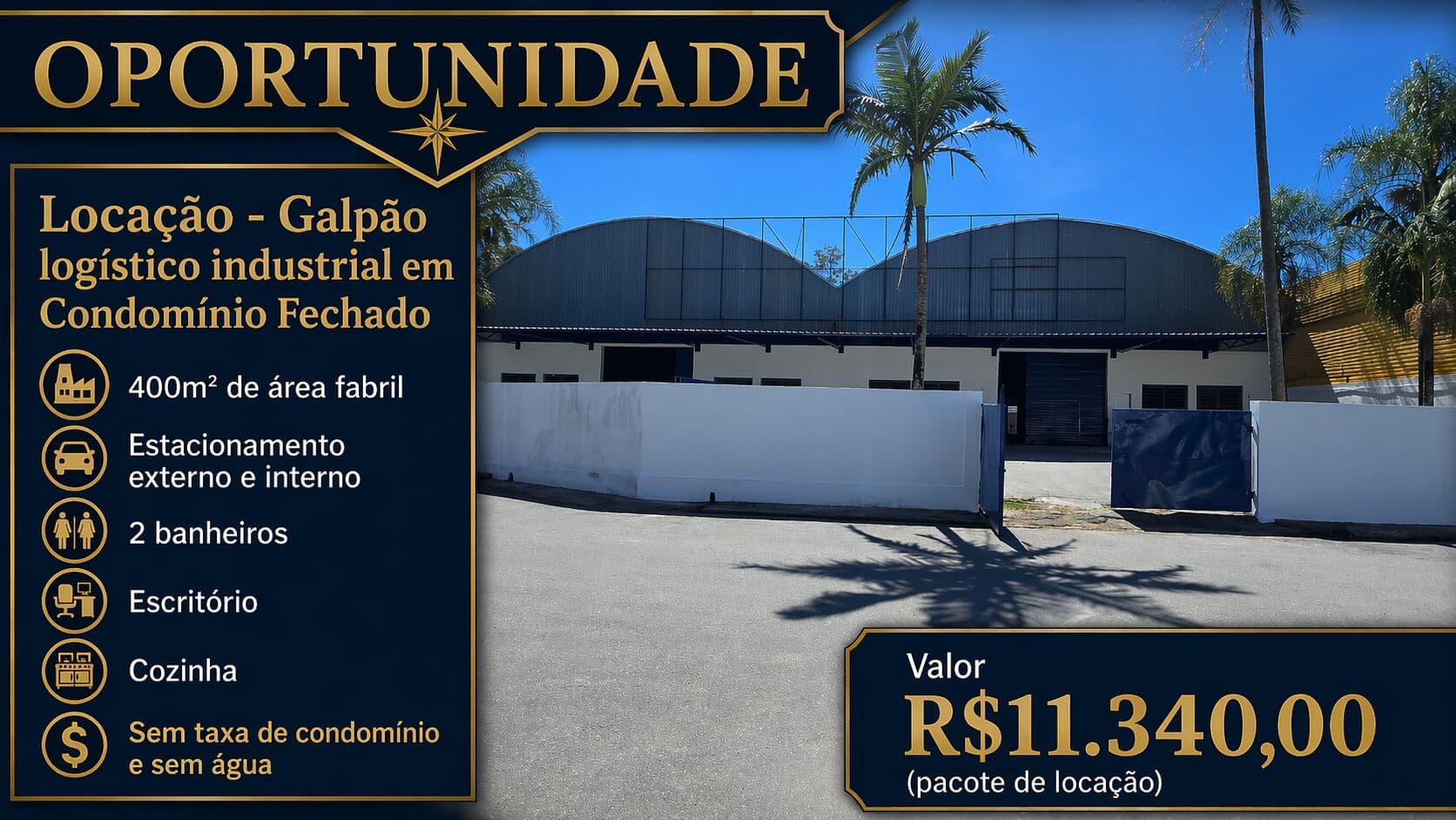 Galpão Industrial para locação Divisa Jordanésia Franco da Rocha