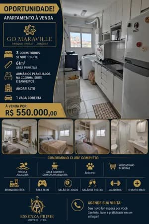 Apartamento a Venda no Condomínio Go Maraville Jundiaí