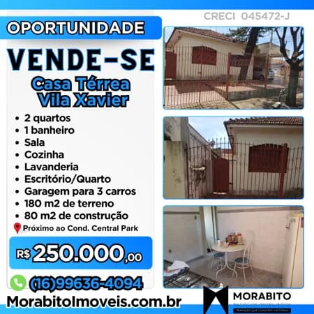 Casa Térrea na Vila Xavier!