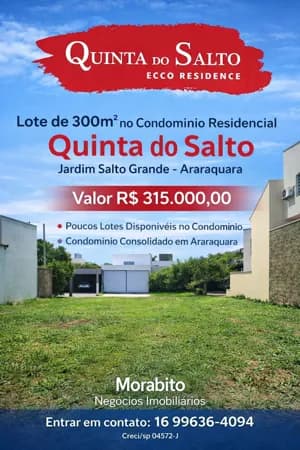 🏡 Terreno com ótima localização à venda no Condomínio Quinta do Salto