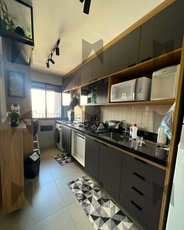 Apartamento Edifício La Vie com todos os móveis e eletrodomésticos