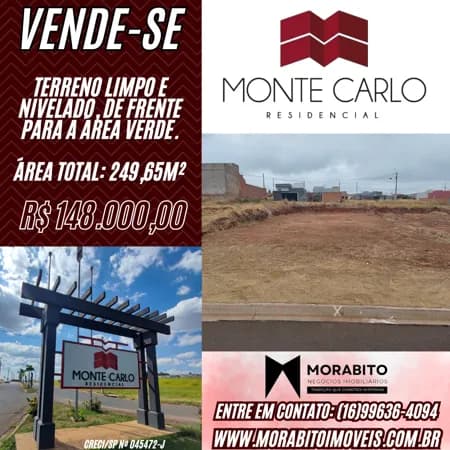 Terreno no Residencial Monte Carlo em Araraquara-SP.