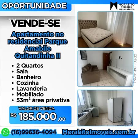 Lindo Apartamento à Venda em Quitandinha II, Araraquara - SP