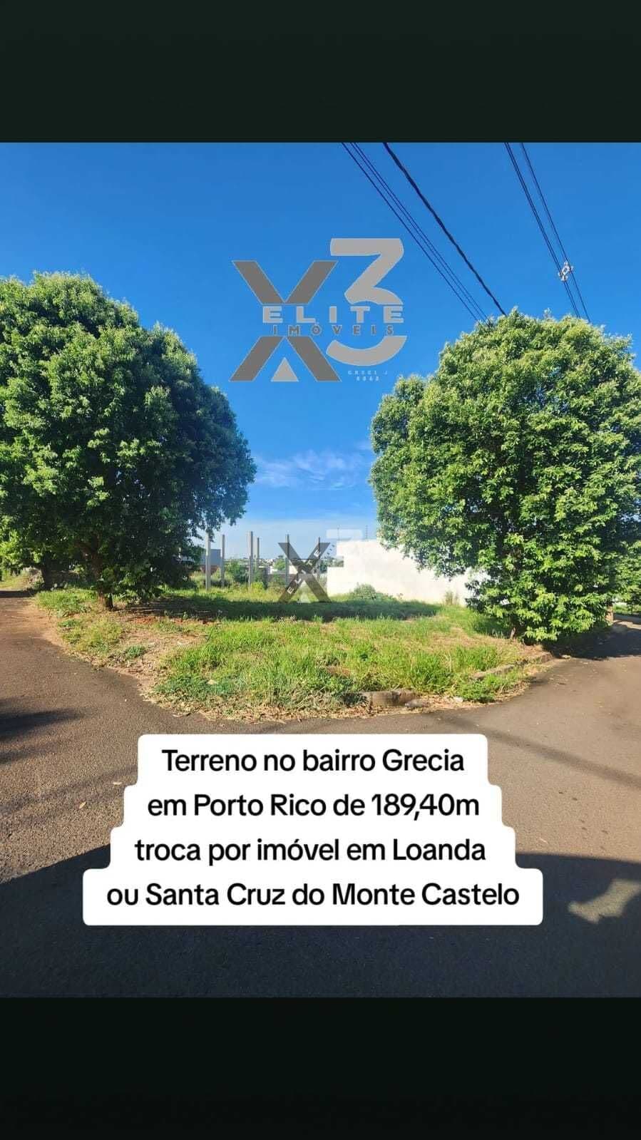 Terreno de esquina no Jd Grecia - Porto Rico PR