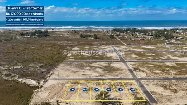 Terrenos de 480m² no Loteamento Belmar em Arroio do Silva