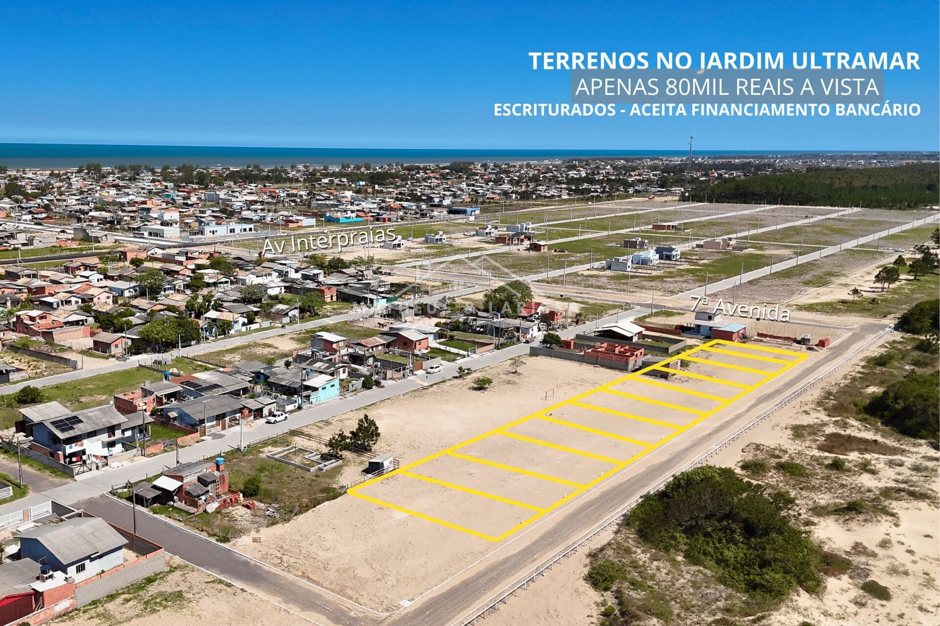 Terrenos a Venda na Região Central no Jardim Ultramar em Balneário Gaivota