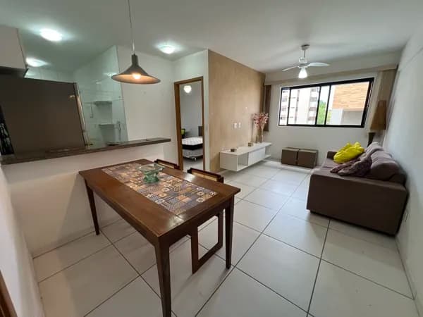 Aluguel de quarto e sala MOBILIADO na Ponta Verde