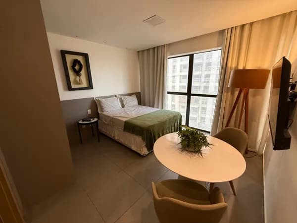 Apartamento Studio MOBILIADO à beira mar de Cruz das Almas.