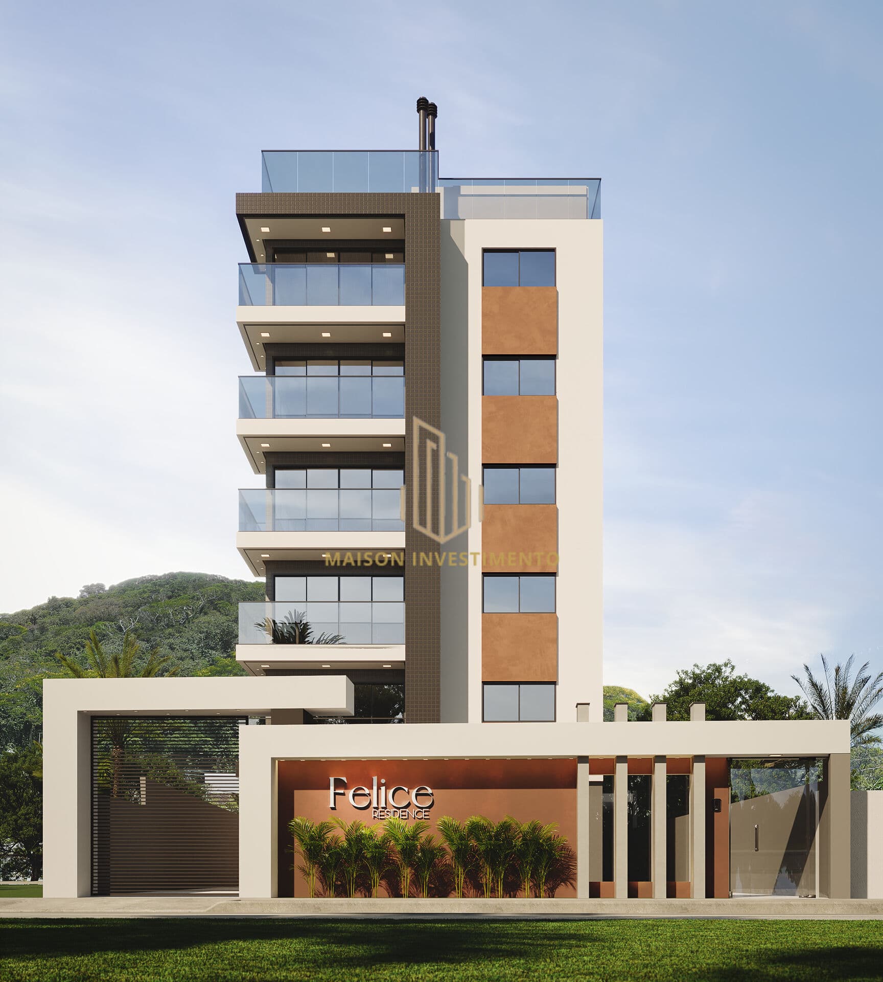 Cobertura Duplex na planta em Caiobá