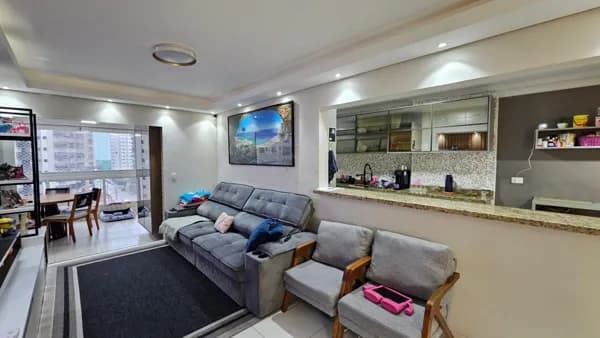 Apartamento 3 dormitórios, mobiliado - Vila Guilhermina