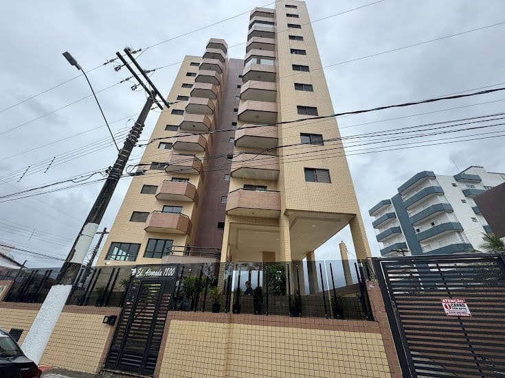 Apartamento 1 dormitório, vista mar - Caiçara
