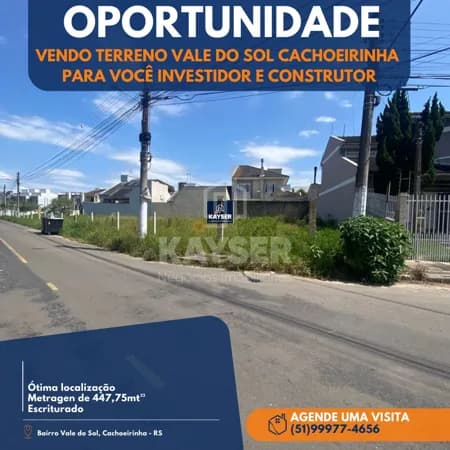 Vendo Excelente terreno Vale do Sol Cachoeirinha