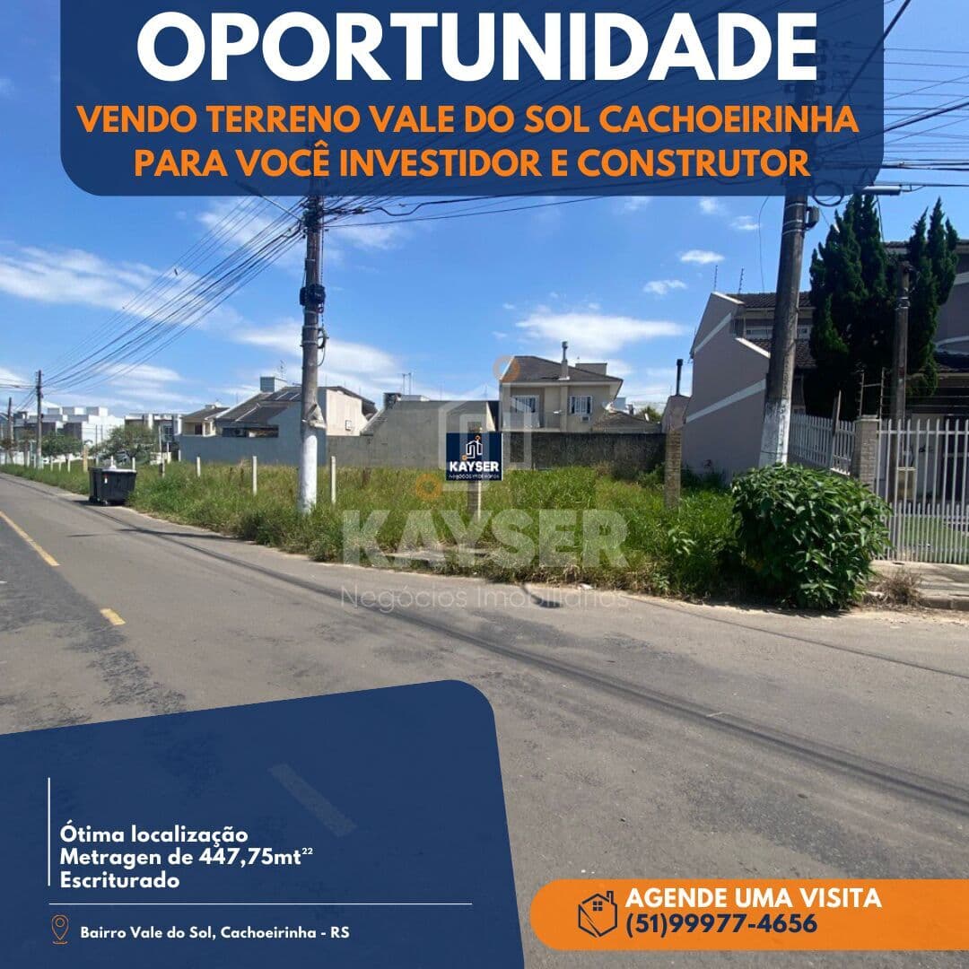 Vendo Excelente terreno Vale do Sol Cachoeirinha