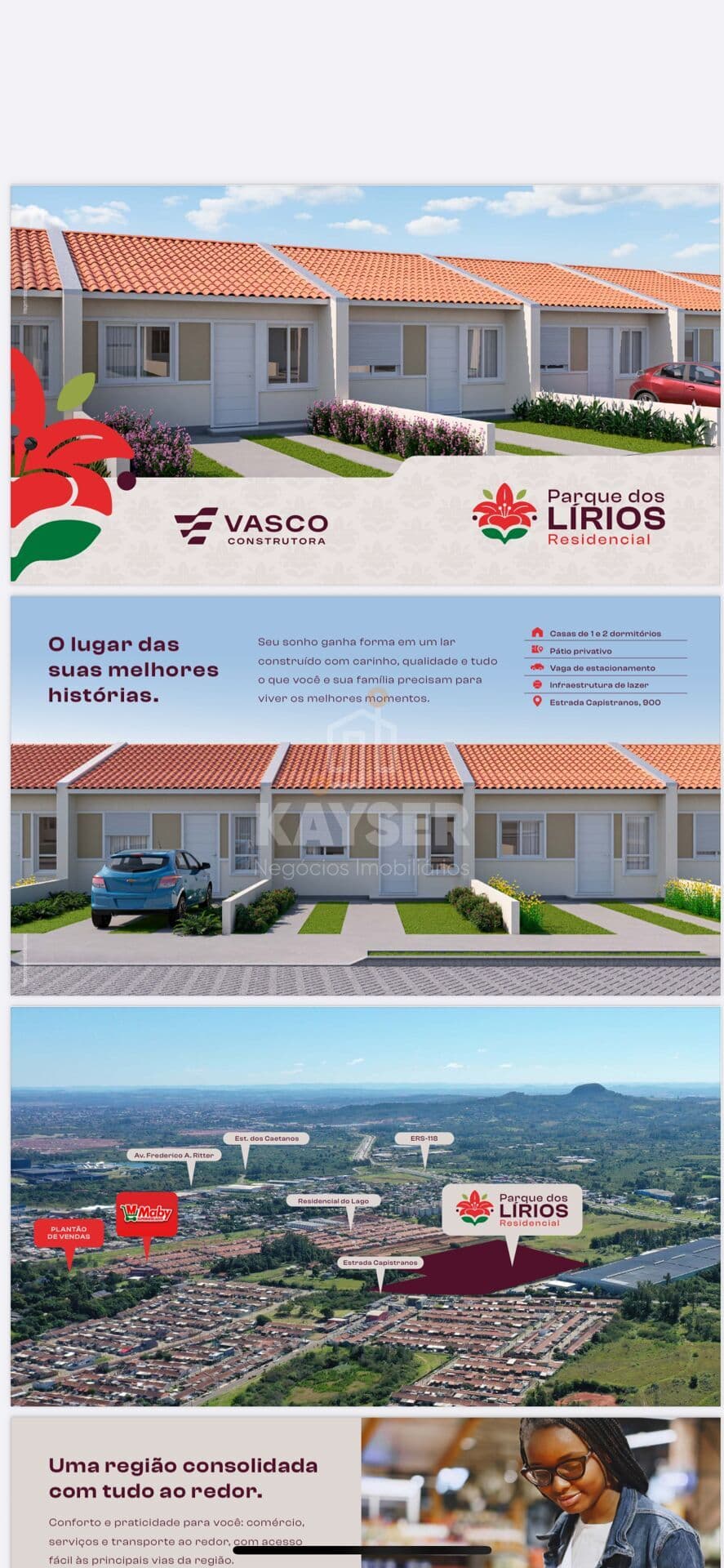 Casa nova 2 quartos 100% financiada em Cachoeirinha/RS