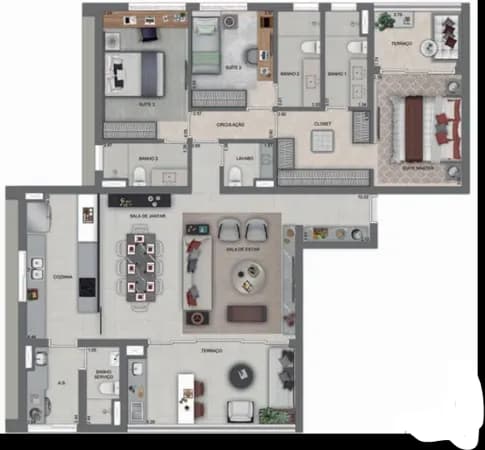 Apartamento de alto padrão
