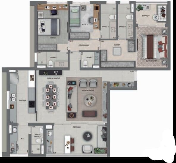 Apartamento de alto padrão